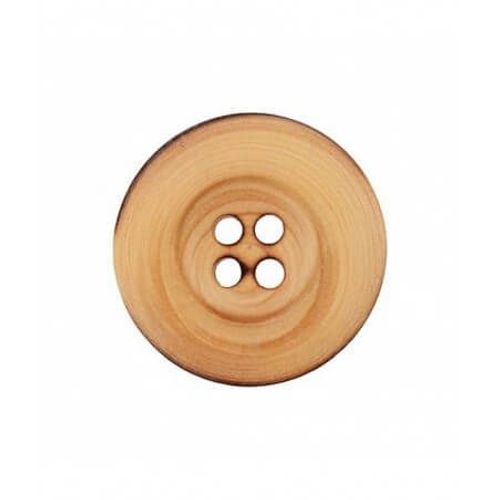 Boutons Bois Beige 4 Trous 23 Mm X 2 - Union Knopf Marron