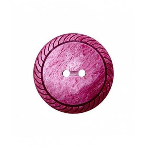 Boutons Fantaisies Rond 2 Trous Pourpre 23mm X 3 - Union Knopf Violet