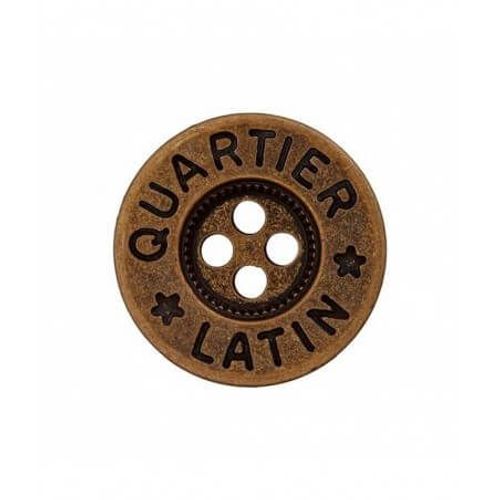 Boutons Jeans Quartier Latin 16mm X 4 - Prym Argent Vieilli Gris