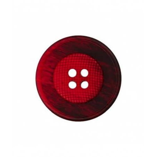 Boutons Panier Rouge Rond 28mmx2 - Union Knopf Rouge