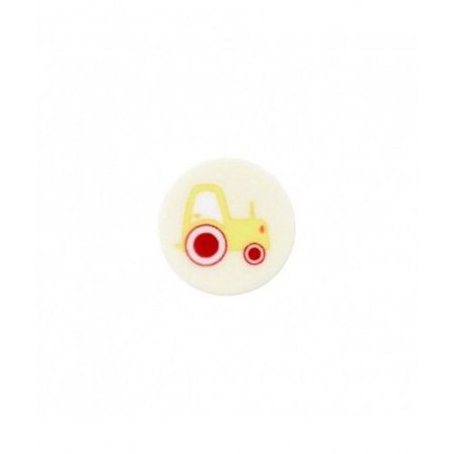 Boutons Tracteur Jaune 15 Mm X 3 - Union Knopf Jaune