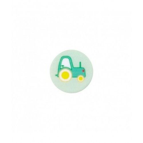 Boutons Tracteur Vert 15 Mm X 3 - Union Knopf Vert