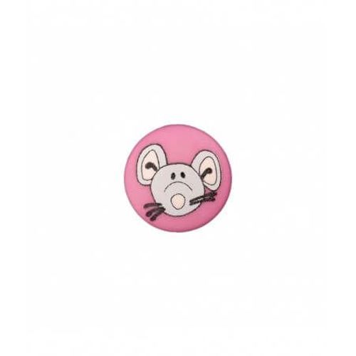 Boutons Souris À Queue 12 Mm X 3 - Union Knopf Rose (Pink)