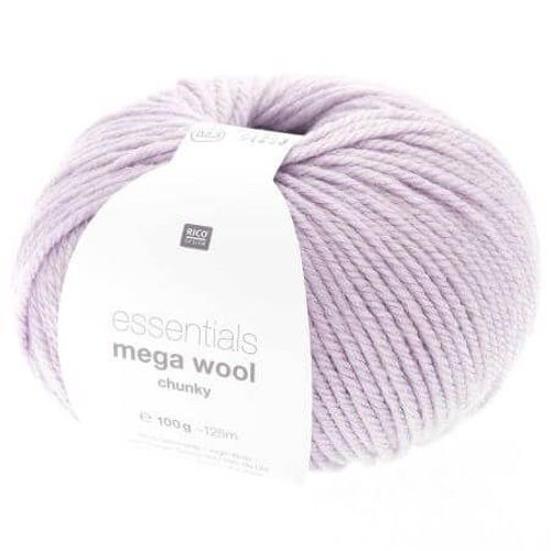 Laine À Tricoter Essentials Mega Wool Chunky - 100gr - Rico Design 23 Violet