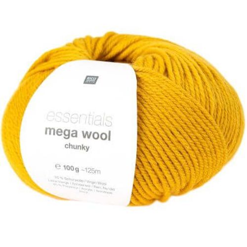 Laine À Tricoter Essentials Mega Wool Chunky - 100gr - Rico Design 06 Jaune