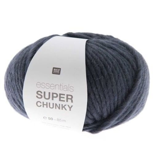 Laine À Tricoter Essentials Super Chunky 50 Gr - Rico Design 05 Bleu