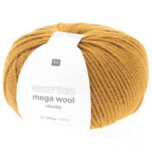 Laine À Tricoter Essentials Mega Wool Chunky - 100gr - Rico Design 21 Jaune
