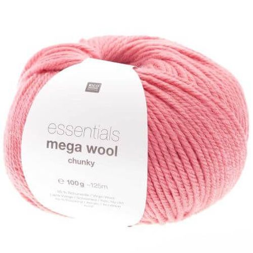 Laine À Tricoter Essentials Mega Wool Chunky - 100gr - Rico Design 18 Rose