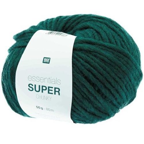 Laine À Tricoter Essentials Super Chunky 50 Gr - Rico Design 15 Vert