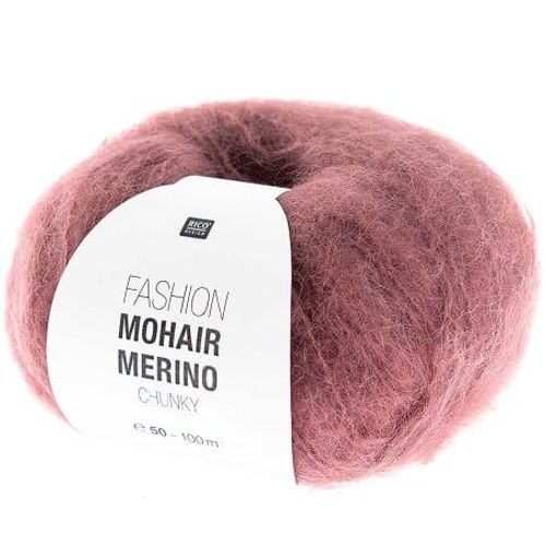 Laissez-Vous Envelopper De Luxe : Pelote De Laine Fashion Mohair Merino Chunky - Rico Design 05 Rose