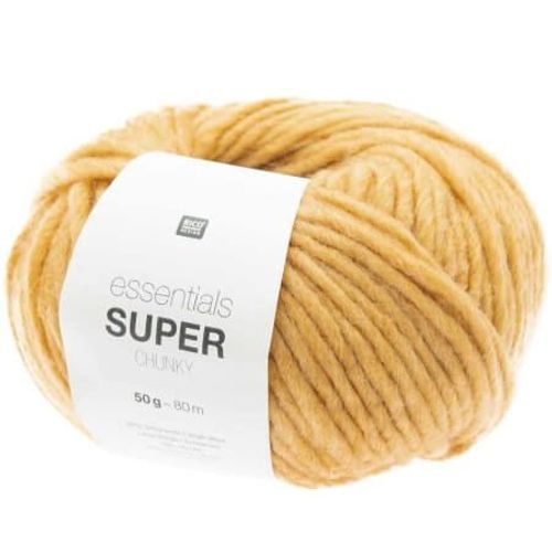 Laine À Tricoter Essentials Super Chunky 50 Gr - Rico Design 13 Jaune