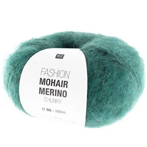 Laissez-Vous Envelopper De Luxe : Pelote De Laine Fashion Mohair Merino Chunky - Rico Design 06 Vert