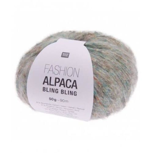 Pelote De Fashion Alpaca Bling Bling - Rico Design 3 Vert