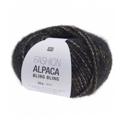 Pelote De Fashion Alpaca Bling Bling - Rico Design 6 Noir