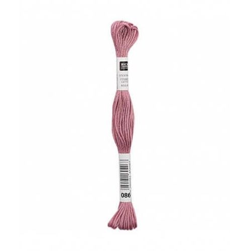 Fil À Broder Mouliné Uni - Rico Design 086 Rose