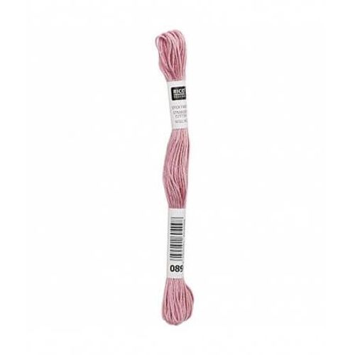 Fil À Broder Mouliné Uni - Rico Design 089 Rose