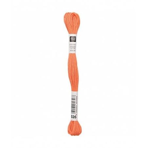 Fil À Broder Mouliné Uni - Rico Design 026 Orange