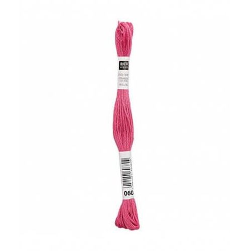 Fil À Broder Mouliné Uni - Rico Design 060 Rose
