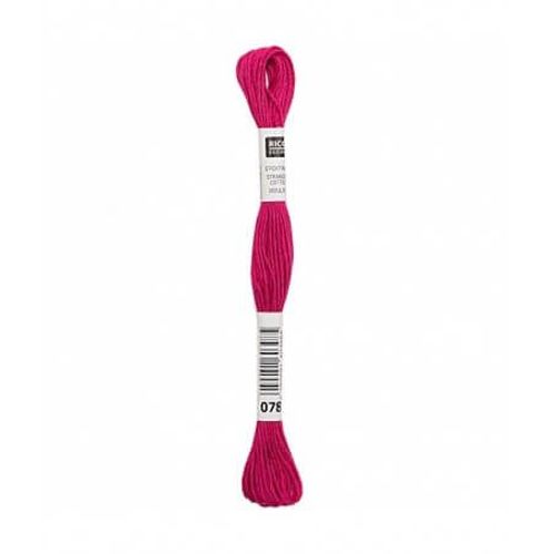Fil À Broder Mouliné Uni - Rico Design 078 Rose