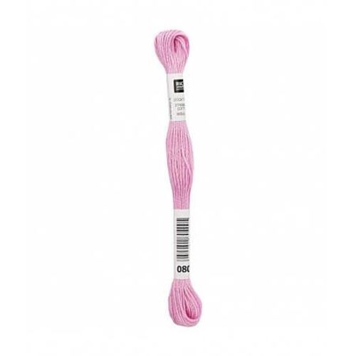 Fil À Broder Mouliné Uni - Rico Design 080 Rose