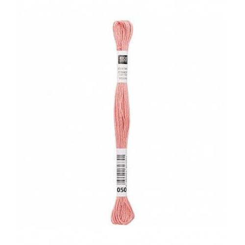 Fil À Broder Mouliné Uni - Rico Design 050 Rose