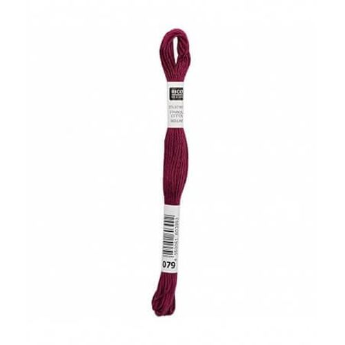 Fil À Broder Mouliné Uni - Rico Design 079 Rouge