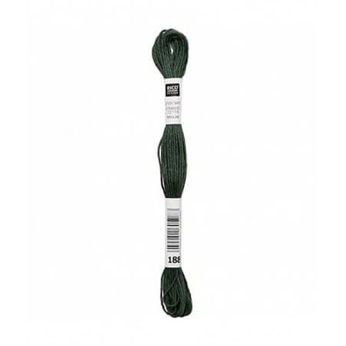 Fil À Broder Mouliné Uni - Rico Design 188 Vert