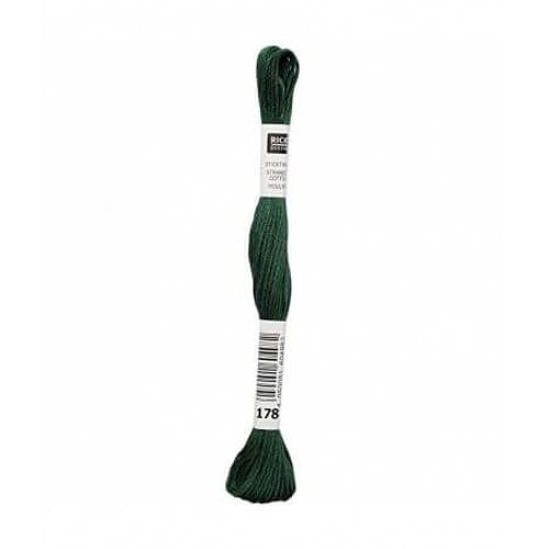 Fil À Broder Mouliné Uni - Rico Design 178 Vert