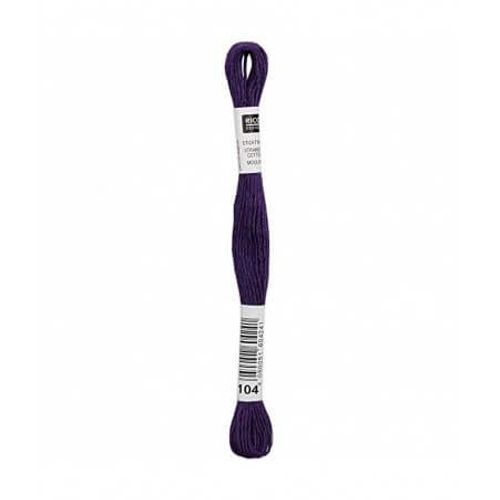 Fil À Broder Mouliné Uni - Rico Design 104 Violet