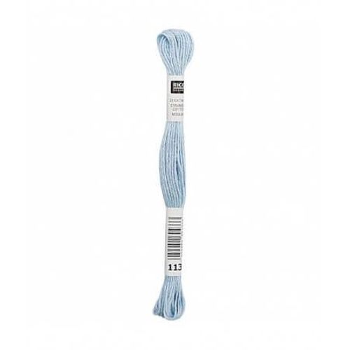 Fil À Broder Mouliné Uni - Rico Design 113 Bleu