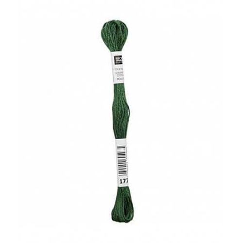 Fil À Broder Mouliné Uni - Rico Design 177 Vert