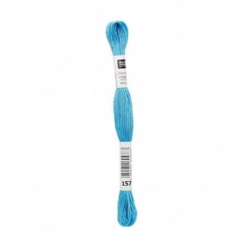 Fil À Broder Mouliné Uni - Rico Design 157 Bleu
