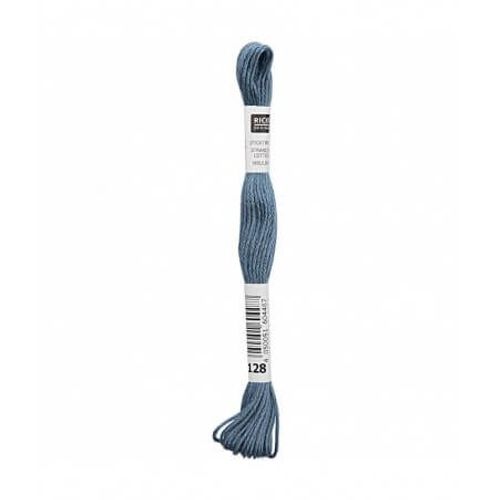 Fil À Broder Mouliné Uni - Rico Design 128 Bleu