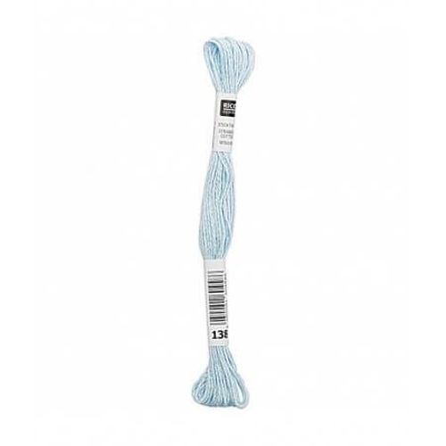 Fil À Broder Mouliné Uni - Rico Design 138 Bleu