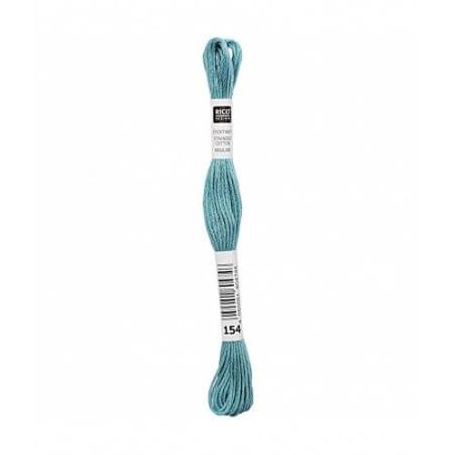 Fil À Broder Mouliné Uni - Rico Design 154 Bleu
