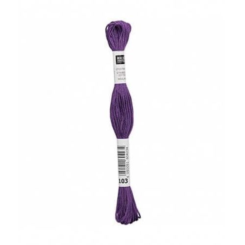 Fil À Broder Mouliné Uni - Rico Design 103 Violet