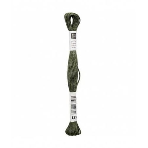 Fil À Broder Mouliné Uni - Rico Design 187 Vert