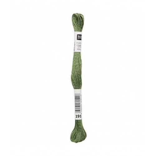 Fil À Broder Mouliné Uni - Rico Design 191 Vert