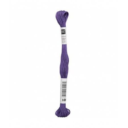 Fil À Broder Mouliné Uni - Rico Design 108 Violet
