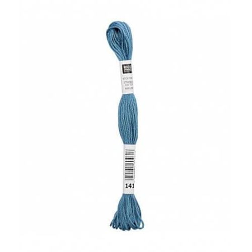 Fil À Broder Mouliné Uni - Rico Design 141 Bleu