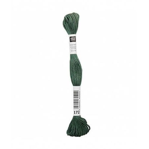 Fil À Broder Mouliné Uni - Rico Design 172 Vert