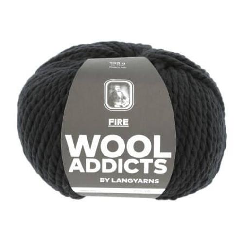 Pelote De Laine Fire - 100gr - Wool Addicts 0004 Noir