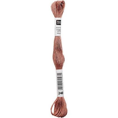 Fil À Broder Mouliné Uni - Rico Design 249 Rose