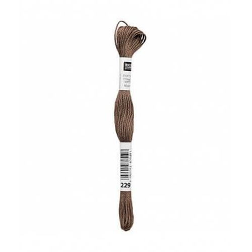 Fil À Broder Mouliné Uni - Rico Design 229 Marron
