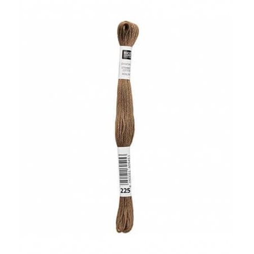 Fil À Broder Mouliné Uni - Rico Design 225 Marron