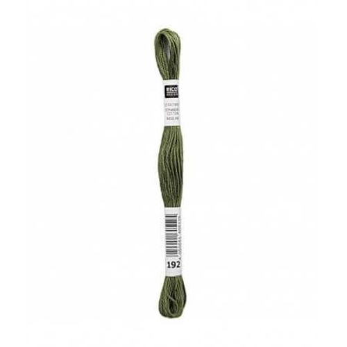 Fil À Broder Mouliné Uni - Rico Design 192 Vert