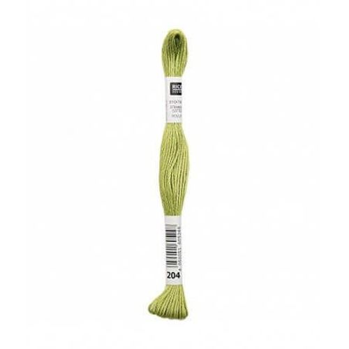 Fil À Broder Mouliné Uni - Rico Design 204 Vert