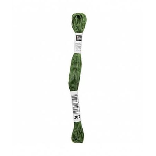 Fil À Broder Mouliné Uni - Rico Design 202 Vert