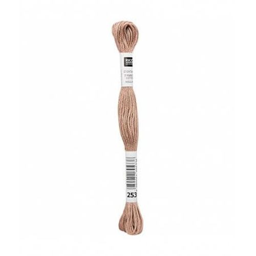 Fil À Broder Mouliné Uni - Rico Design 253 Marron