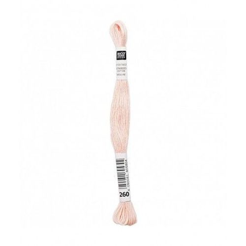 Fil À Broder Mouliné Uni - Rico Design 260 Rose